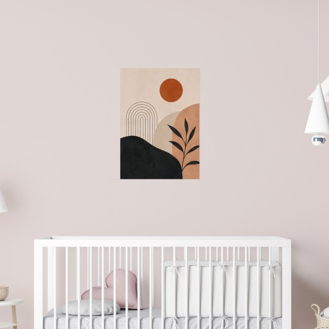 Minimalist Abstract Wall Art Print Neutral Living  (Nursery 2)