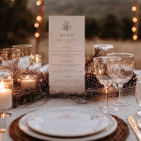 Minimalist Acorns & Pinecone Fall Wedding
