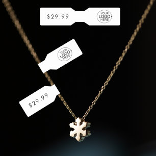 Minimalist Add Your Logo Jewelry Tag Barbell Label