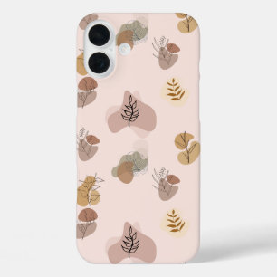Minimalist Aesthetic Abstract Art Patterned iPhone 16 Plus Case
