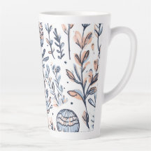 Minimalist Aesthetic Design Latte Mug