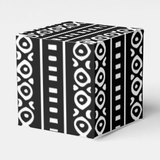 Minimalist African Print Wrapping Paper Favour Box
