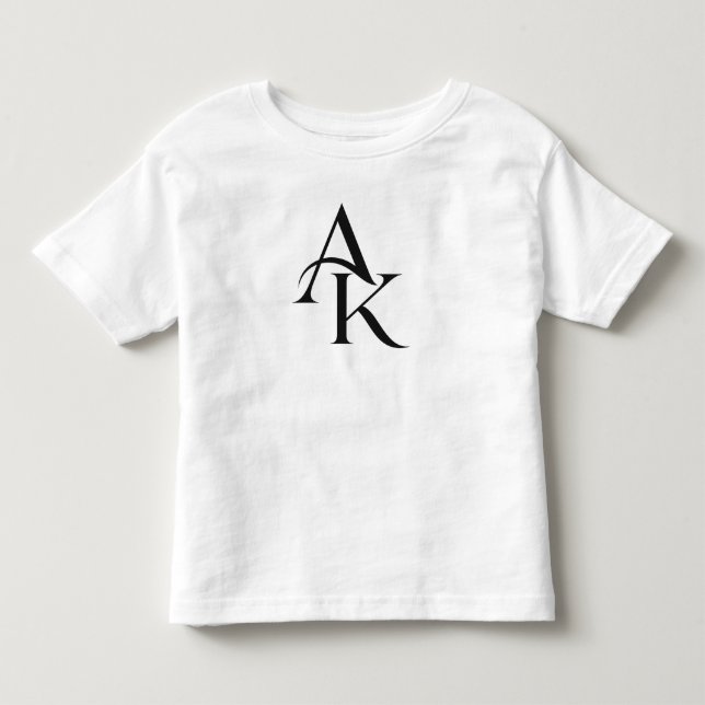 ​Minimalist AK Monogram Toddler T-Shirt (Front)