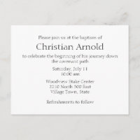 Minimalist All Text Latter-day Saint Primary Child
