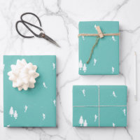 Minimalist Alpine Skiers Skiing Illustration Blue 