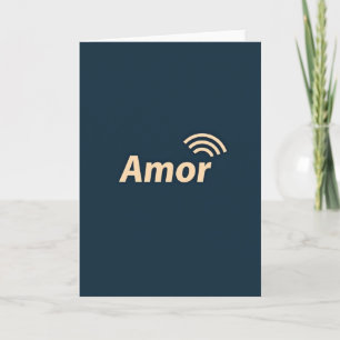 Minimalist Amor Signal Card
