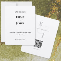 Minimalist Ampersand Save the Date | Wedding Card