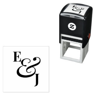 Minimalist Ampersand Wedding Modern Self-inking Stamp