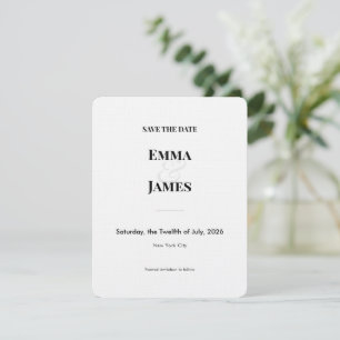 Minimalist Ampersand Wedding   Save the Date 2