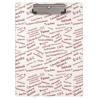 Minimalist Anatomy Pattern Medical Professional Cl Clipboard