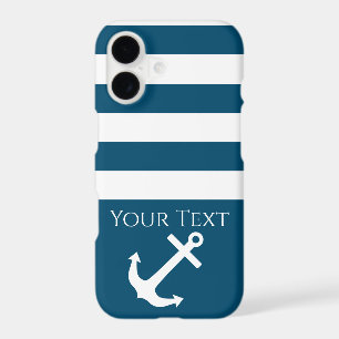 Minimalist Anchor & Stripes Nautical