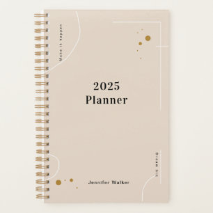 Minimalist and Aesthetic design custom name  Planner