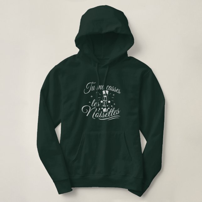 Minimalist and funny: unique hazelnut puzzle hoodie (Design Front)
