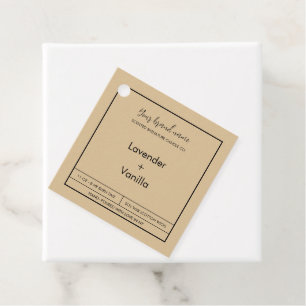Minimalist and Modern Candle Hang Tag Template