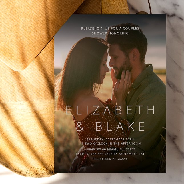 Minimalist And Modern Typography Photo Invitation (Creator Uploaded)