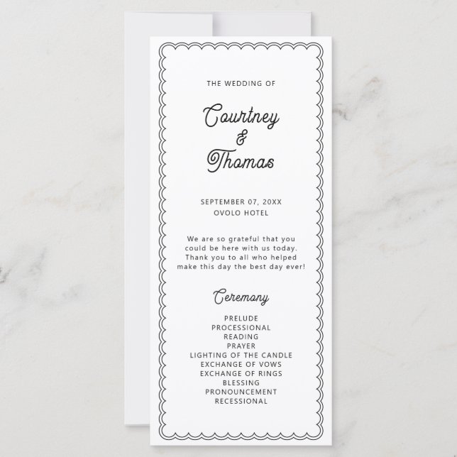 Minimalist and simple scalloped border program (Front)