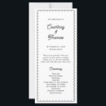 Minimalist and simple scalloped border program<br><div class="desc">Designed to coordinate with our Scalloped Border Collection, this minimalist wedding program features a classic design with a unique twist - the scalloped border is one of a kind, and will surely add a slight retro feel to this modern invitation. If you want to catch your guest's attention with this...</div>