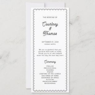 Minimalist and simple scalloped border program