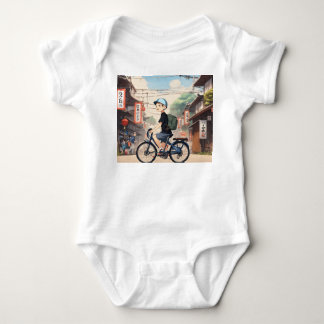 Minimalist Anime-Inspired Baby Gift Bodysuit