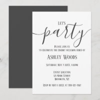 Minimalist Any Occasion Party Celebration