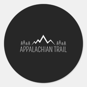 Minimalist Appalachian Trail Hiking For Trail Hike Classic Round Sticker
