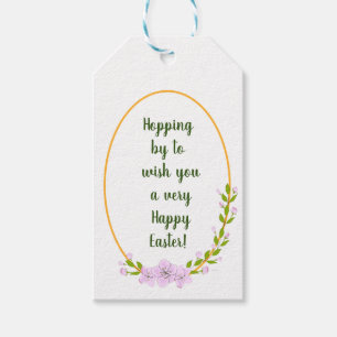 Minimalist Apple Tree flowers holiday Easter Gift Tags