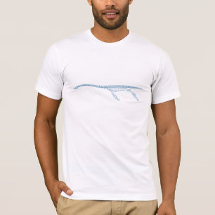 Minimalist Aquatic Plesiosaur Graphic T-Shirt