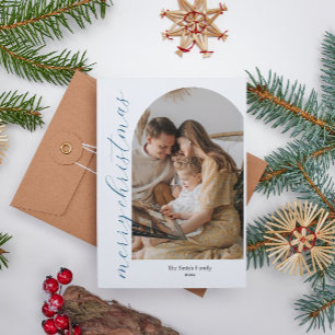 Minimalist Arch Christmas Photo Card