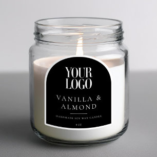 Minimalist Arch Custom Logo Candle Label