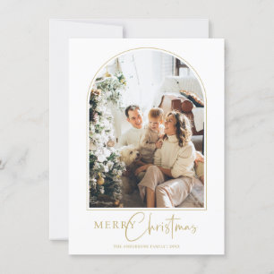 Minimalist Arch Merry Christmas Greetings Card
