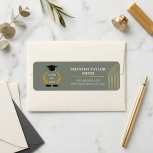 Minimalist Arch ROULIV Sage Green Graduation