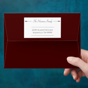 Minimalist Arrows Wedding Red Envelope