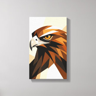 Minimalist Art Eagle Portrait Decorative Panel Canvas Print