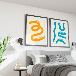 Minimalist art for the bedroom and living room poster