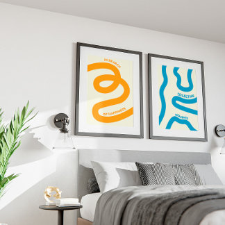 Minimalist art for the bedroom and living room  poster