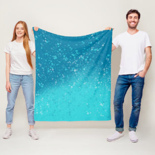 Minimalist Art: Fractured Ice Fleece Blanket