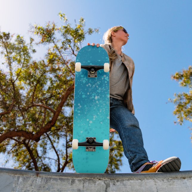 Minimalist Art: Fractured Ice Skateboard (Outdoor 1)