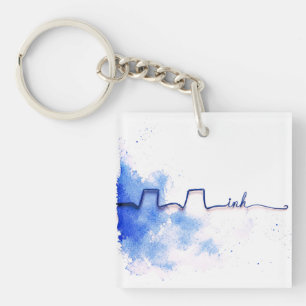 Minimalist Art Inh.   Respiratory Therapist Design Key Ring