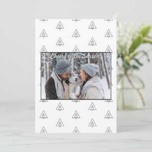 Minimalist Art Modern Christmas Holiday Photo Card