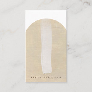 Minimalist Artist Paint Neutral Abstract Appointment Card