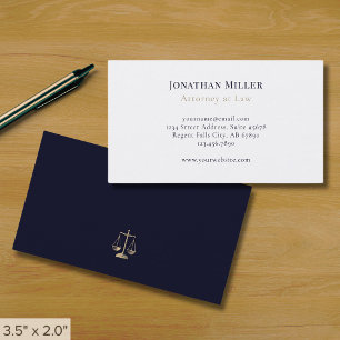 Minimalist Attorney at Law Business Card