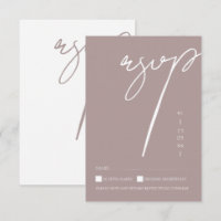Minimalist Aubergine Script Typography Wedding