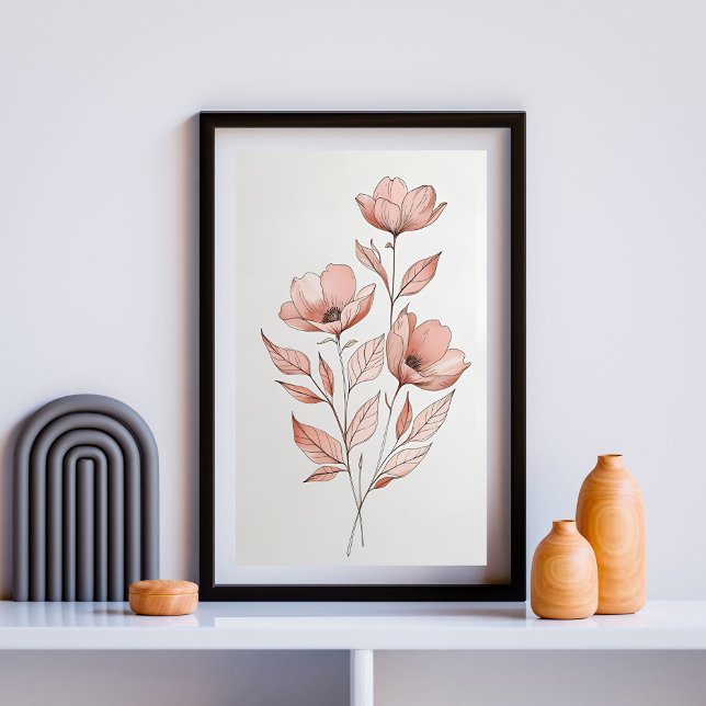 Minimalist Autumn Blooms Poster (Creator Uploaded)