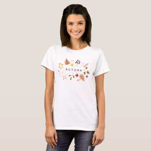 Minimalist Autumn Floral T-Shirt