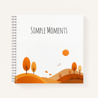 Minimalist Autumn Landscape Notebook