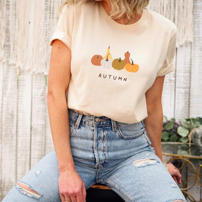 Minimalist Autumn Pumpkins T-Shirt (Creator Uploaded)