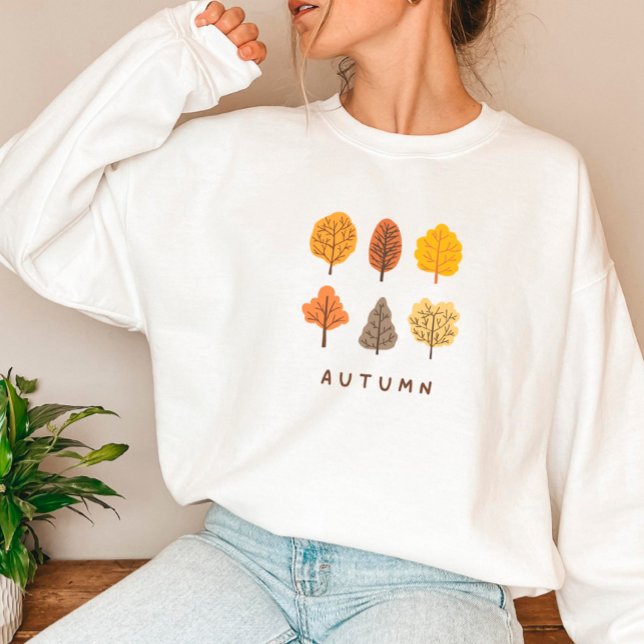 Minimalist Autumn Trees Sweatshirt (Creator Uploaded)