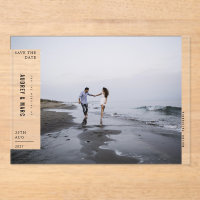 Minimalist Avant Garde Photo Wedding Save The Date