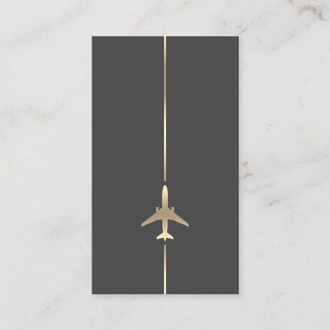 Minimalist Aviation Business Card (Front)