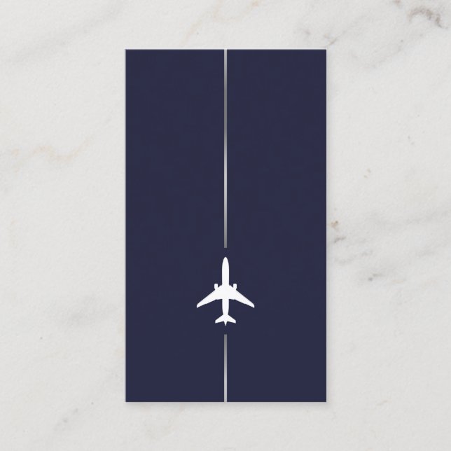 Minimalist Aviation Business Card (Front)